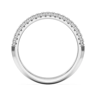 Karen Knife-Edge Pavé Band