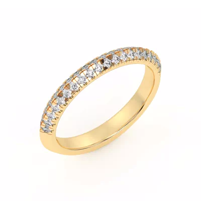 Karen Knife-Edge Pavé Band
