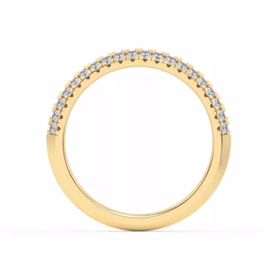 Karen Knife-Edge Pavé Band