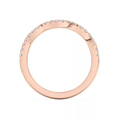 Gina Curved Pavé Band