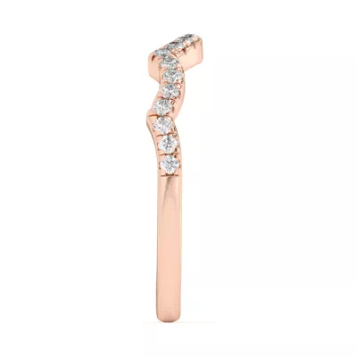 Gina Curved Pavé Band