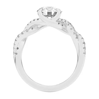 Gina Twisted Pavé Diamond Engagement Ring