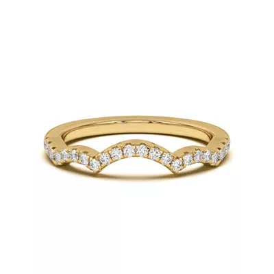 Gina Curved Pavé Band