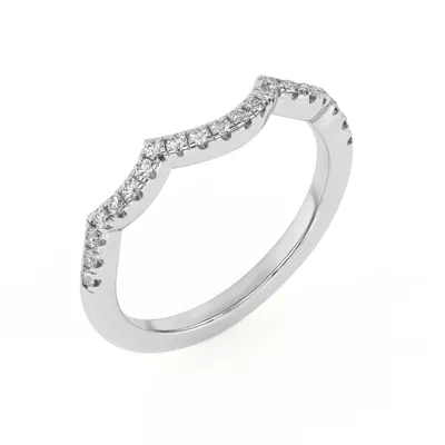 Gina Curved Pavé Band