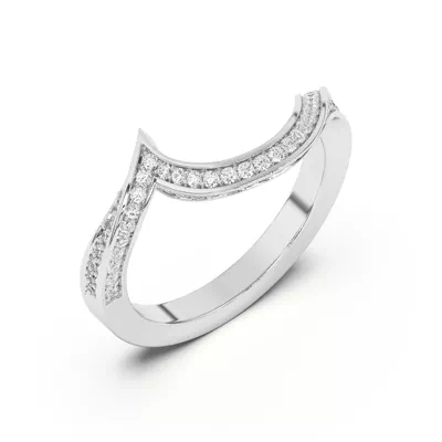 Elara Swirl Pavé Band