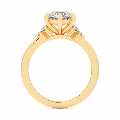 Kume Six-Prong Diamond Cluster Engagement Ring