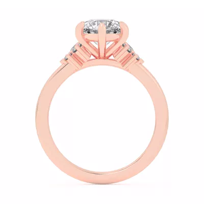 Kume Six-Prong Diamond Cluster Engagement Ring