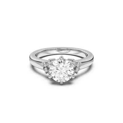 Kume Six-Prong Diamond Cluster Engagement Ring