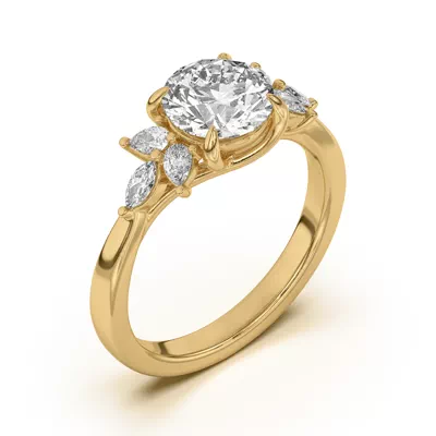 Dara Pear and Marquise Cluster Engagement Ring