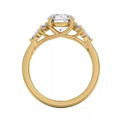 Dara Pear and Marquise Cluster Engagement Ring