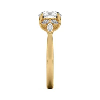 Dara Pear and Marquise Cluster Engagement Ring