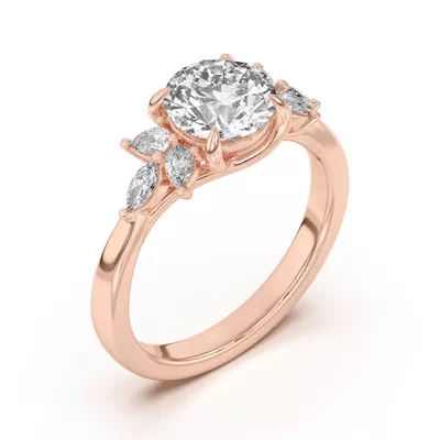 Dara Pear and Marquise Cluster Engagement Ring