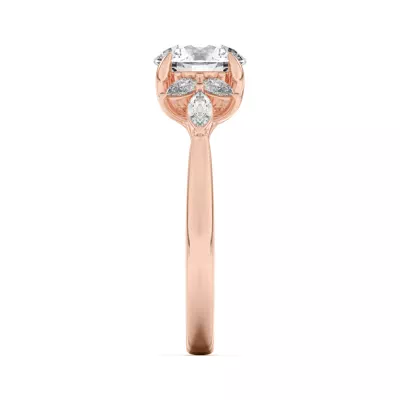 Dara Pear and Marquise Cluster Engagement Ring