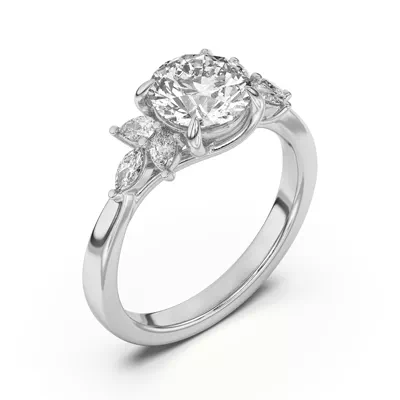Dara Pear and Marquise Cluster Engagement Ring