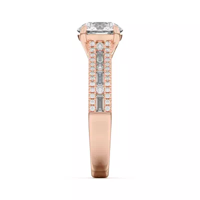 Rochelle Triple Row Diamond Engagement Ring
