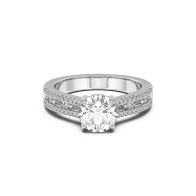 Rochelle Triple Row Diamond Engagement Ring