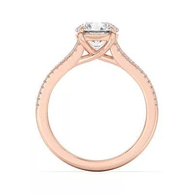 Rochelle Triple Row Diamond Engagement Ring