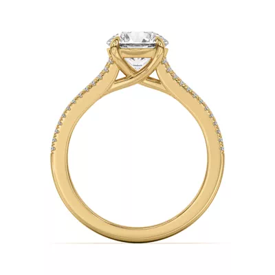 Rochelle Triple Row Diamond Engagement Ring