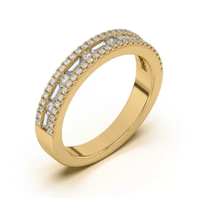 Rochelle Triple Row Diamond Band