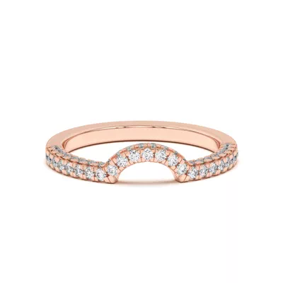 Trio Diamond Curved Band
