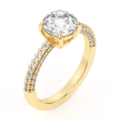 Trio Diamond Engagement Ring