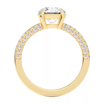 Trio Diamond Engagement Ring