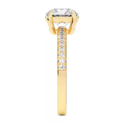 Trio Diamond Engagement Ring