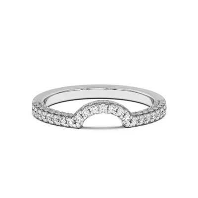 Trio Diamond Curved Band