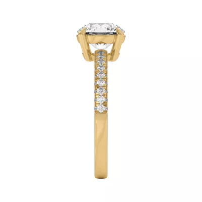 Trio Diamond Engagement Ring