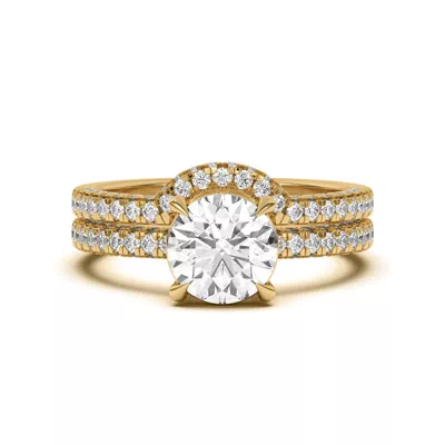Trio Diamond Curved Band