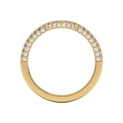 Trio Diamond Curved Band