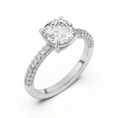 Trio Diamond Engagement Ring