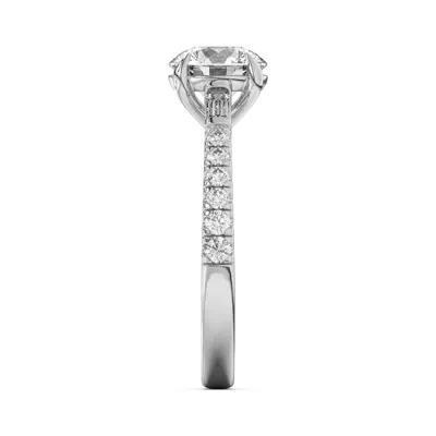Francesca Round And Baguette Cathedral Engagement Ring