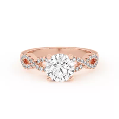 Infinity Diamond Engagement Ring