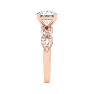 Infinity Diamond Engagement Ring