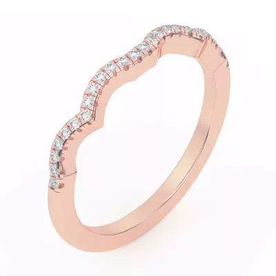 Infinity Curved Diamond Band