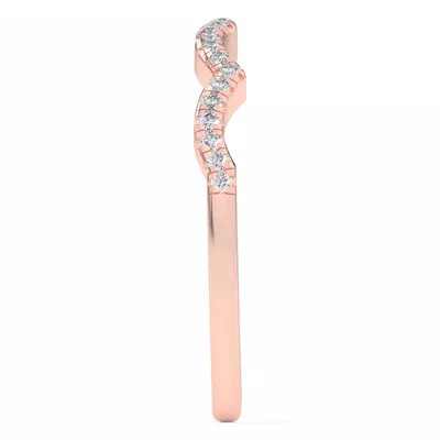 Infinity Curved Diamond Band