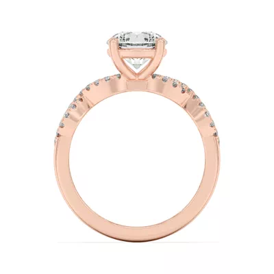 Infinity Diamond Engagement Ring