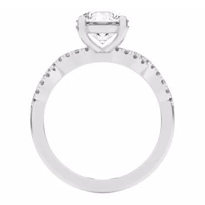 Infinity Diamond Engagement Ring