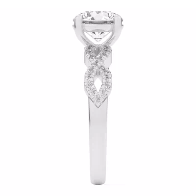 Infinity Diamond Engagement Ring