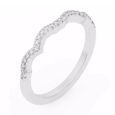 Infinity Curved Diamond Band