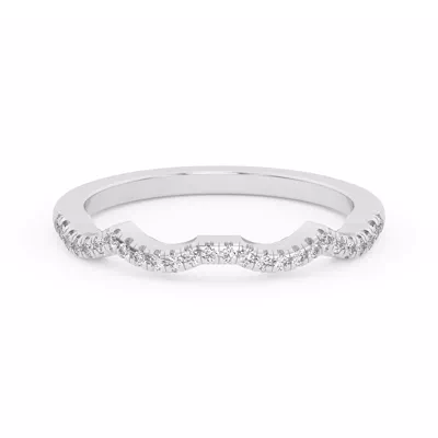 Infinity Curved Diamond Band