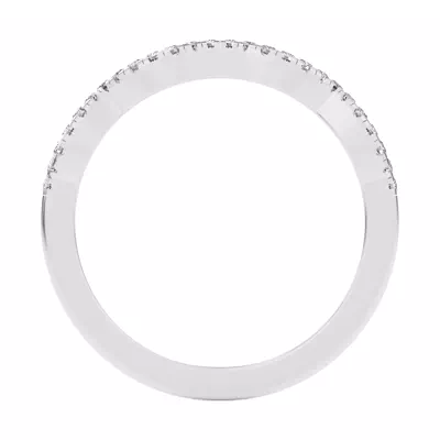 Infinity Curved Diamond Band