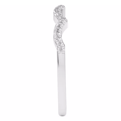 Infinity Curved Diamond Band