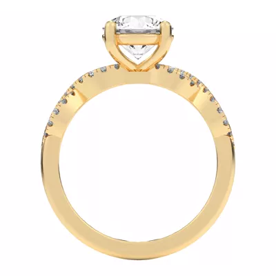 Infinity Diamond Engagement Ring