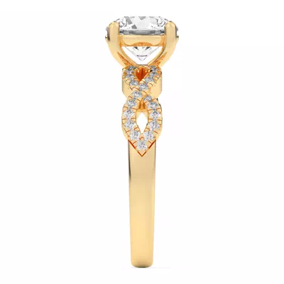Infinity Diamond Engagement Ring