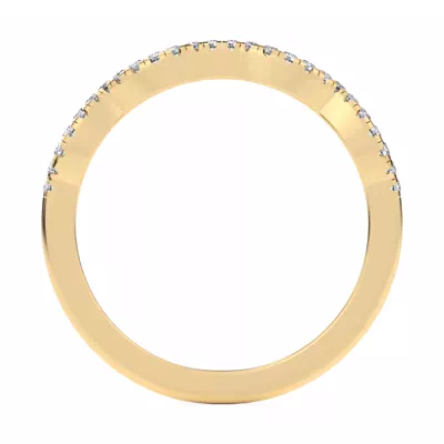 Infinity Curved Diamond Band