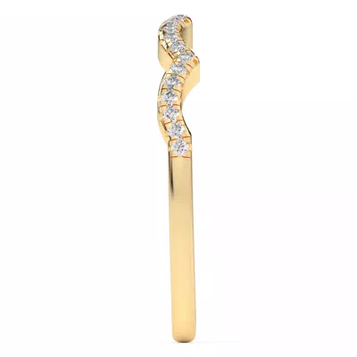 Infinity Curved Diamond Band