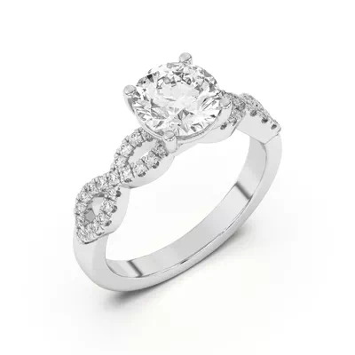 Infinity Diamond Engagement Ring