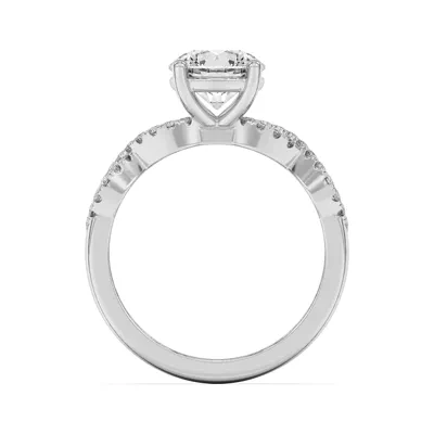 Infinity Diamond Engagement Ring